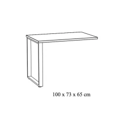 Bureaus^Huisenthuis Aanbouwtafel Erasmus