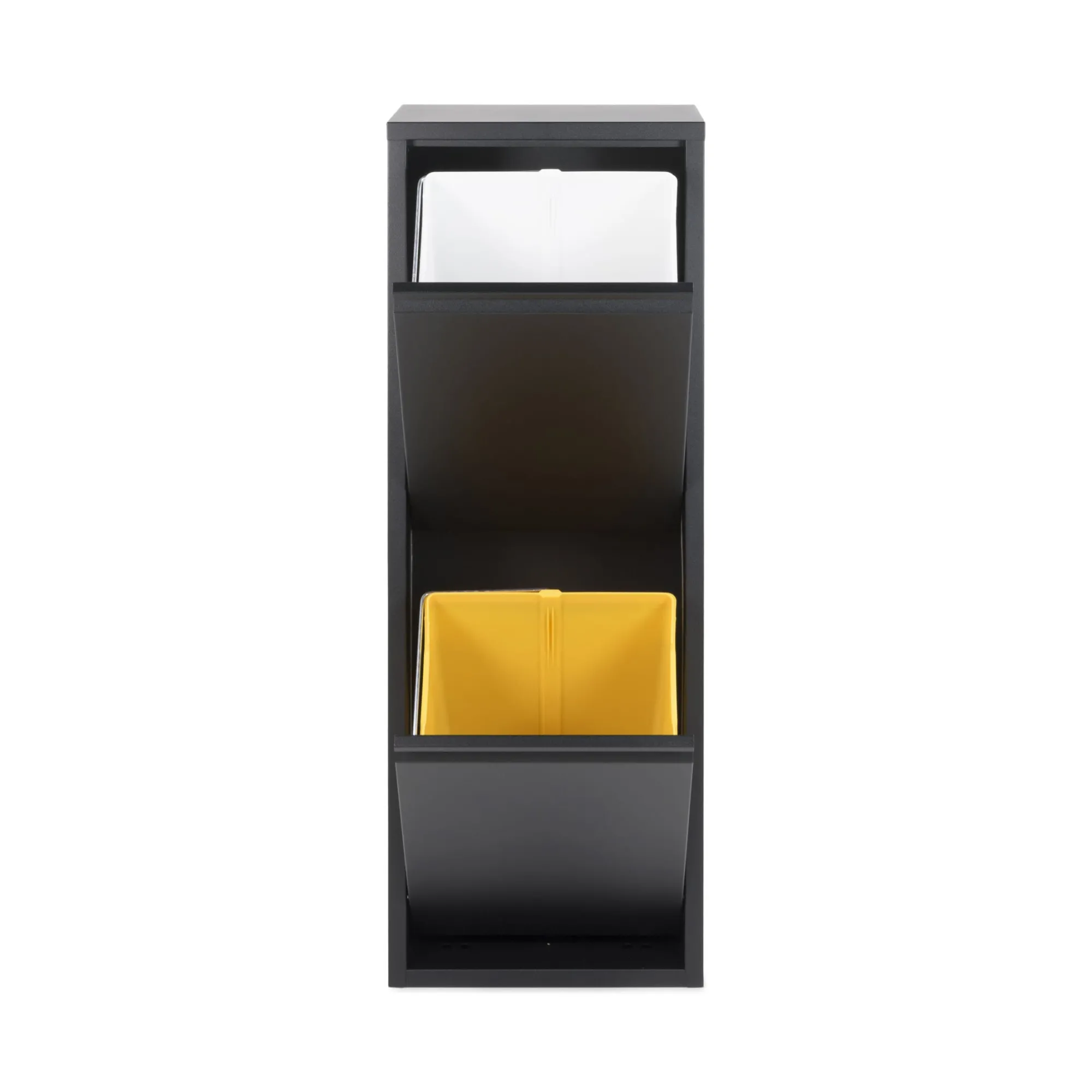 Woonaccessoires^Huisenthuis Afvalscheider Albert Zwart 2-bakken