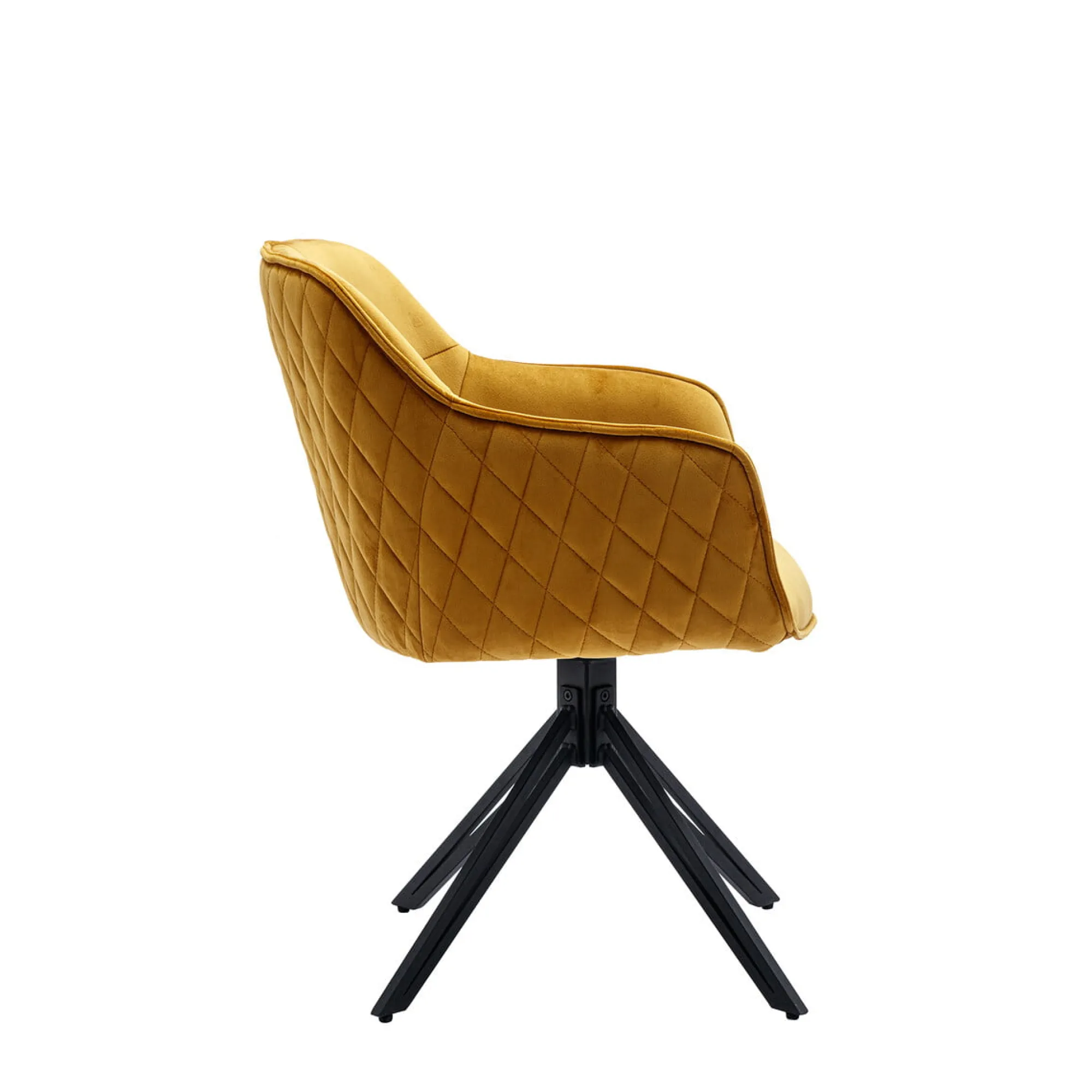 Eetkamerstoelen^Huisenthuis Armstoel Adele Geel