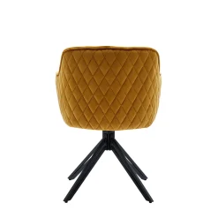 Eetkamerstoelen^Huisenthuis Armstoel Adele Geel