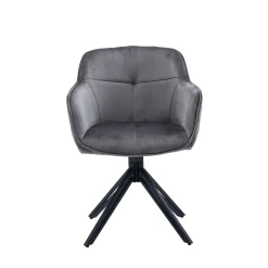 Eetkamerstoelen^Huisenthuis Armstoel Adele Grijs