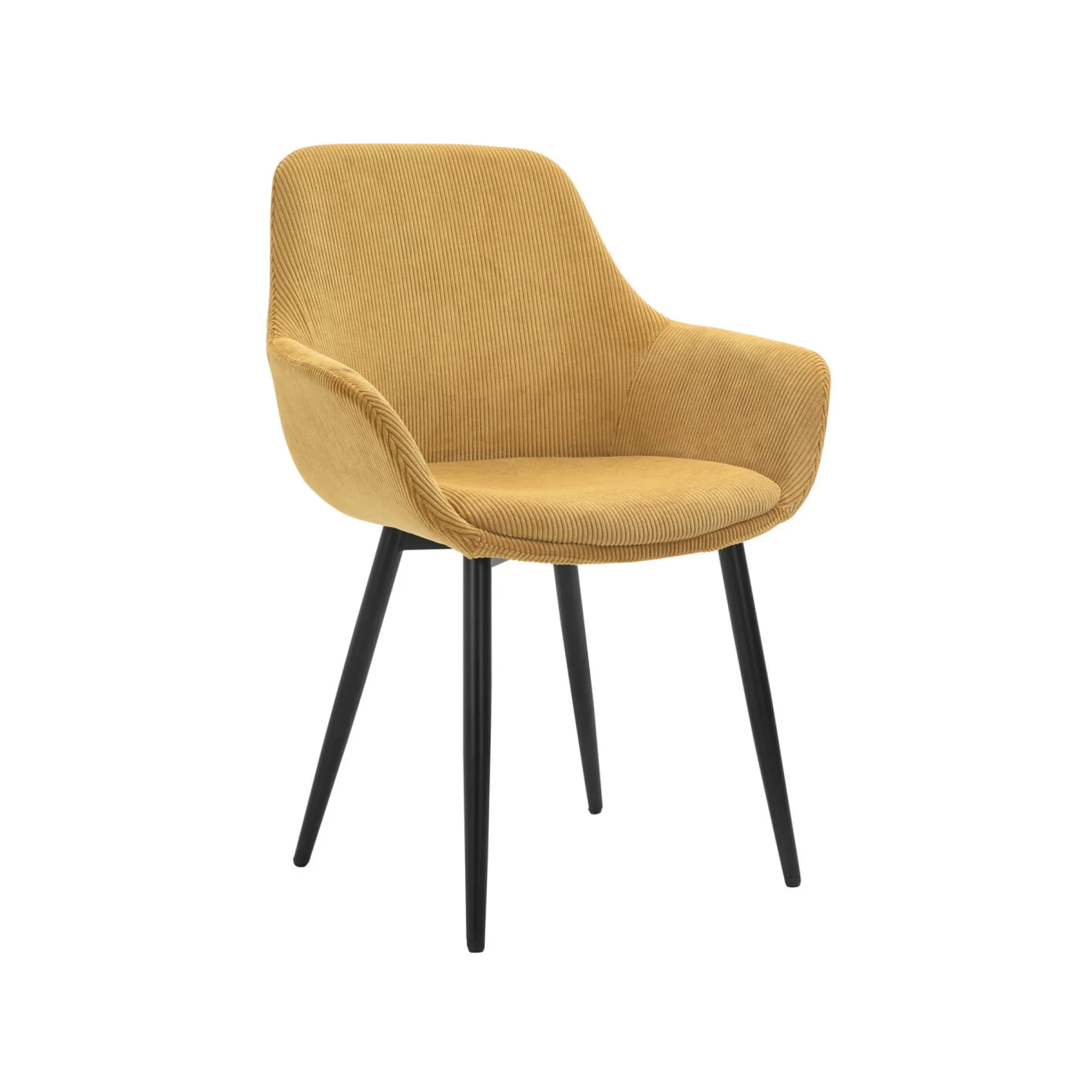 Eetkamerstoelen^Huisenthuis Armstoel Amine – Set van 2 Goud