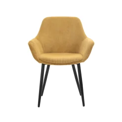 Eetkamerstoelen^Huisenthuis Armstoel Amine – Set van 2 Goud