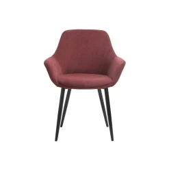 Eetkamerstoelen^Huisenthuis Armstoel Amine Rood – Set van 2 Paars, Rood