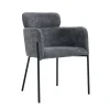 Eetkamerstoelen^Huisenthuis Armstoel Anneloes Grijs – Set van 2