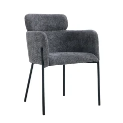 Eetkamerstoelen^Huisenthuis Armstoel Anneloes Grijs – Set van 2
