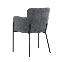 Eetkamerstoelen^Huisenthuis Armstoel Anneloes Grijs – Set van 2