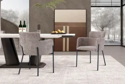 Eetkamerstoelen^Huisenthuis Armstoel Anneloes Zand – Set van 2