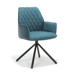 Eetkamerstoelen^Huisenthuis Armstoel Anouk – Set van 2 Blauw