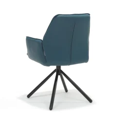 Eetkamerstoelen^Huisenthuis Armstoel Anouk – Set van 2 Blauw