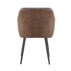Eetkamerstoelen^Huisenthuis Armstoel Arno Bruin – Set van 2