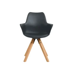 Eetkamerstoelen^Huisenthuis Armstoel Billie – Set van 2 Donkergrijs