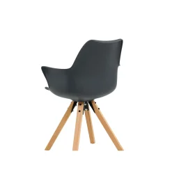 Eetkamerstoelen^Huisenthuis Armstoel Billie – Set van 2 Donkergrijs