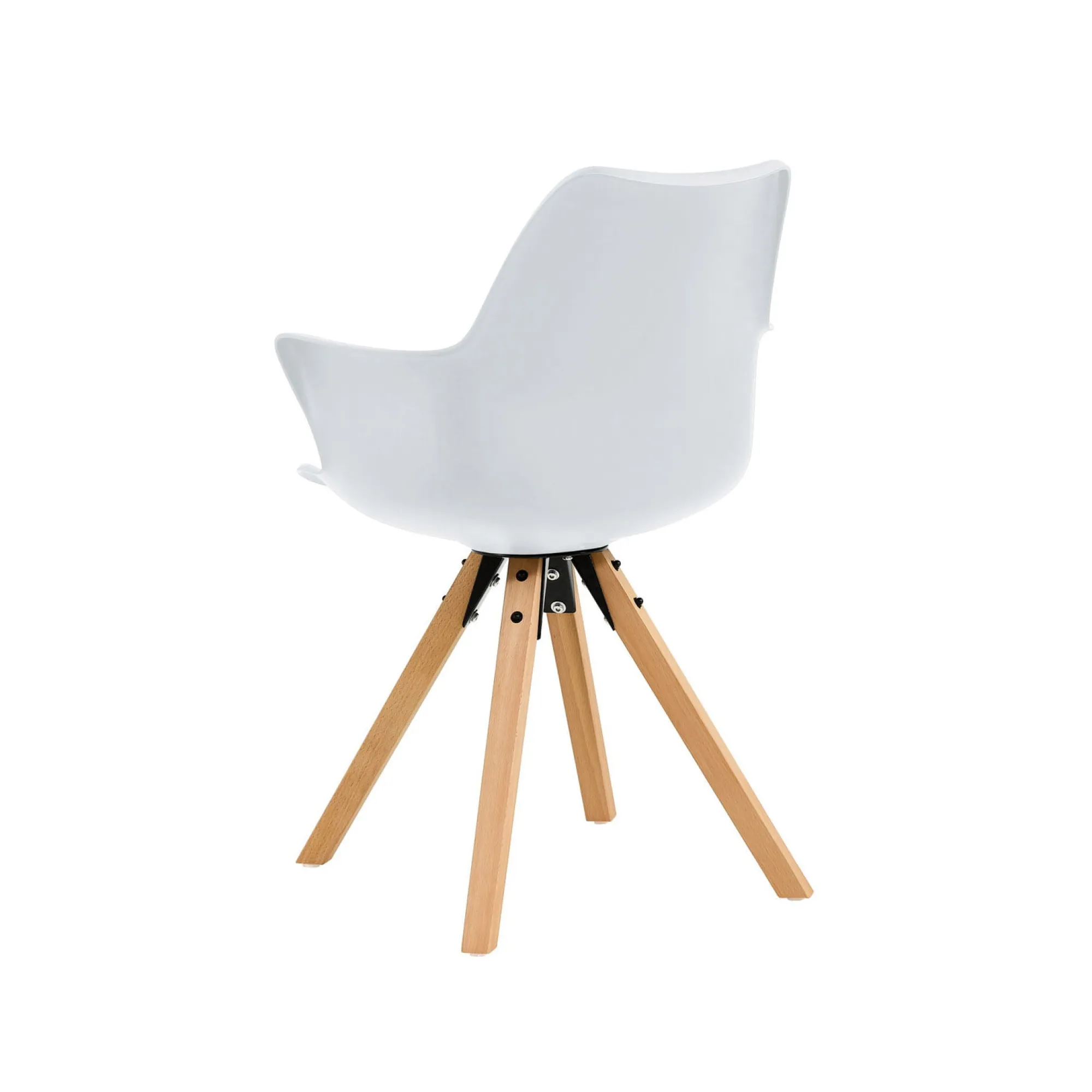 Eetkamerstoelen^Huisenthuis Armstoel Billie – Set van 2 Wit