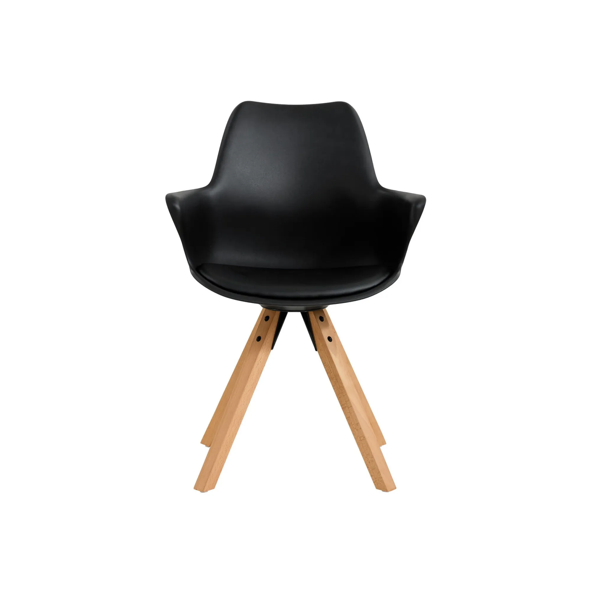Eetkamerstoelen^Huisenthuis Armstoel Billie – Set van 2 Zwart