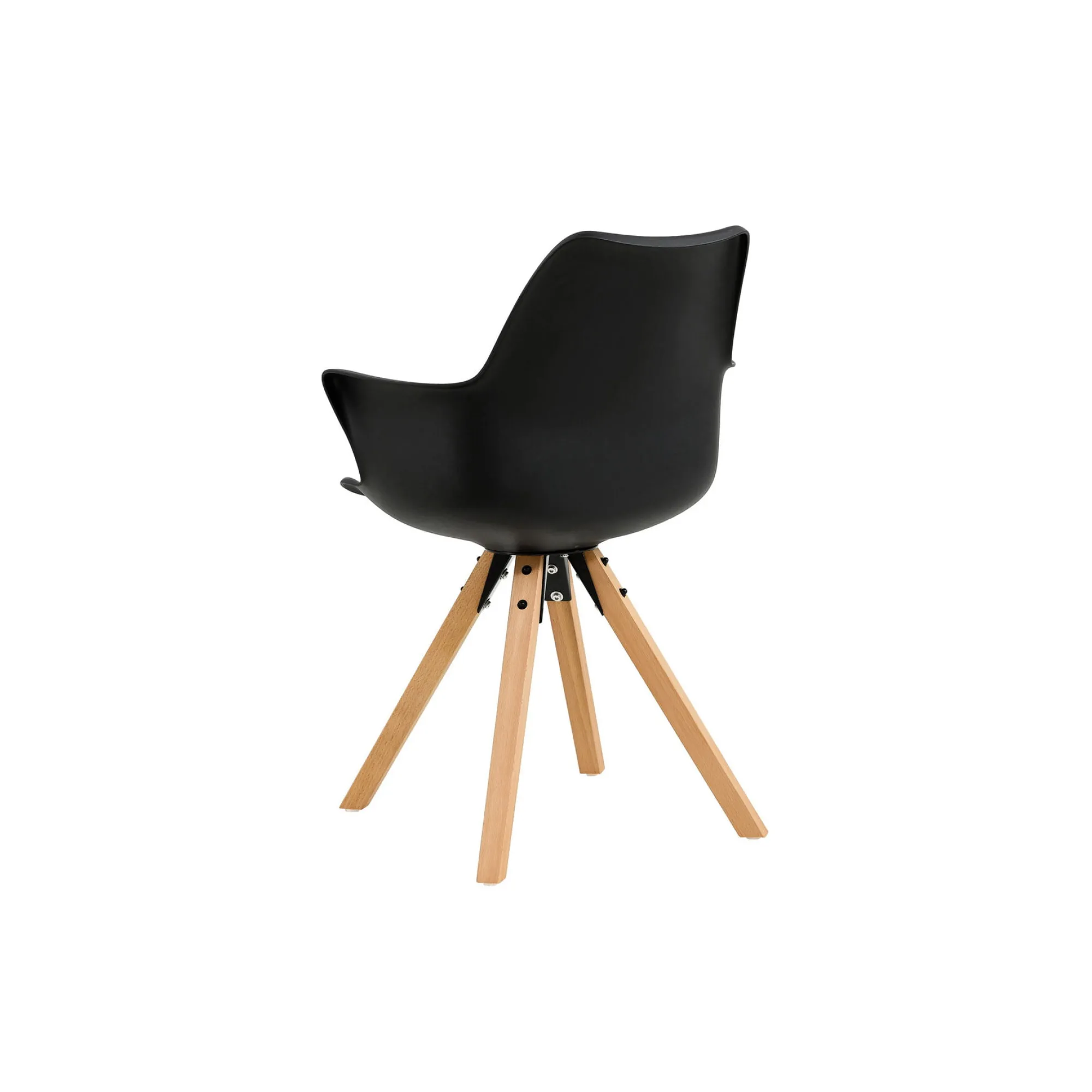 Eetkamerstoelen^Huisenthuis Armstoel Billie – Set van 2 Zwart