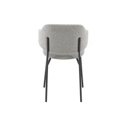 Eetkamerstoelen^Huisenthuis Armstoel Didi Bouclé – Set van 2 Lichtgrijs