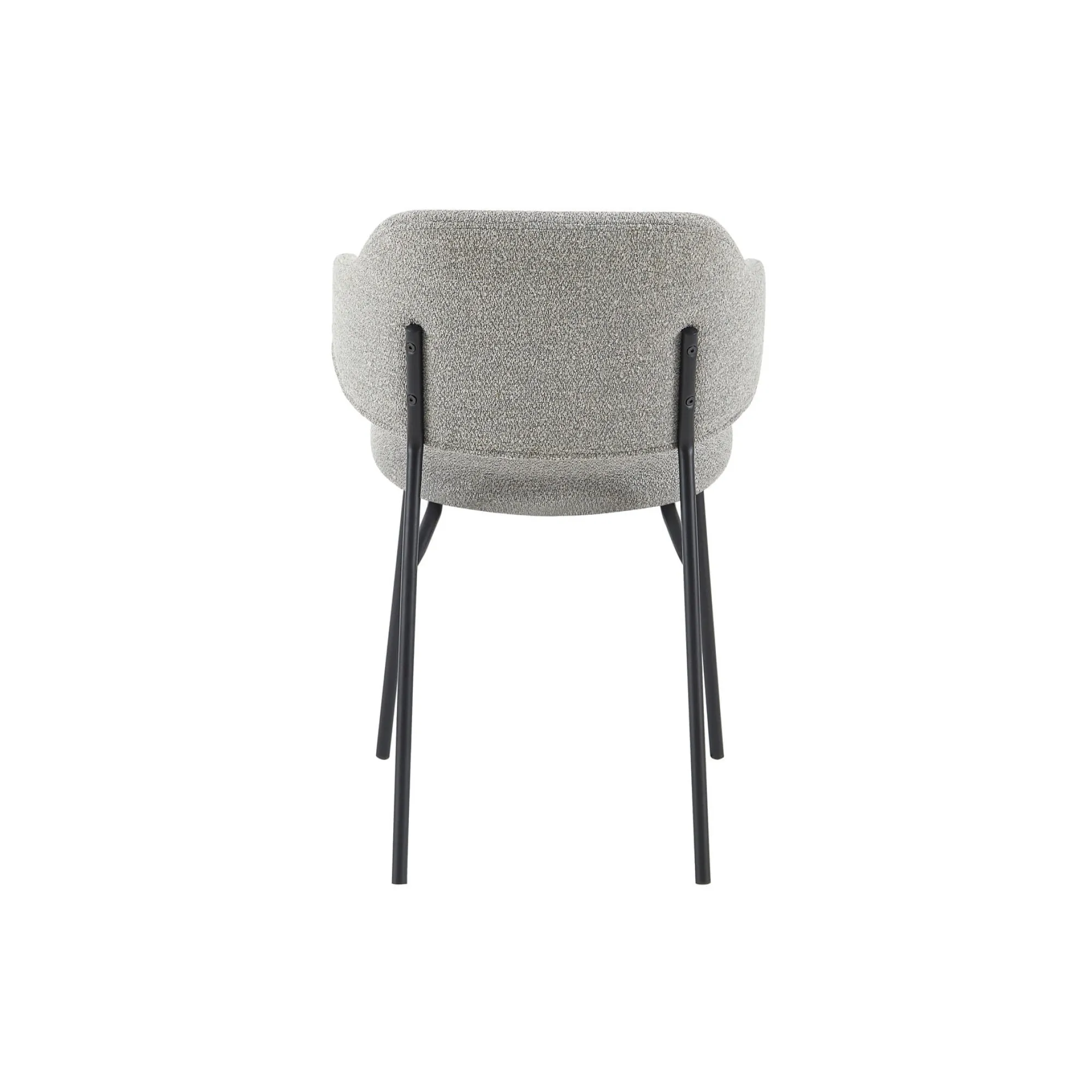 Eetkamerstoelen^Huisenthuis Armstoel Didi Bouclé – Set van 2 Lichtgrijs