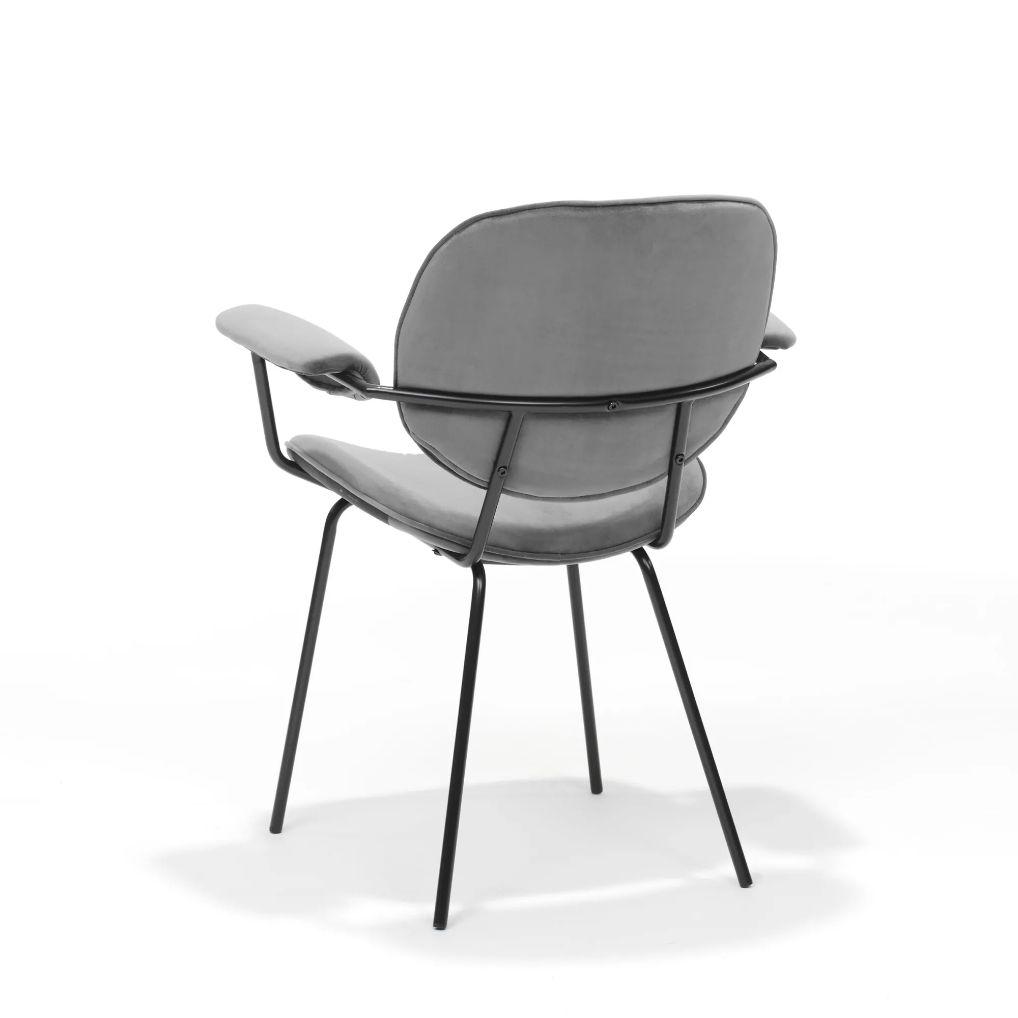 Eetkamerstoelen^Huisenthuis Armstoel Emma – Set van 2 Grijs