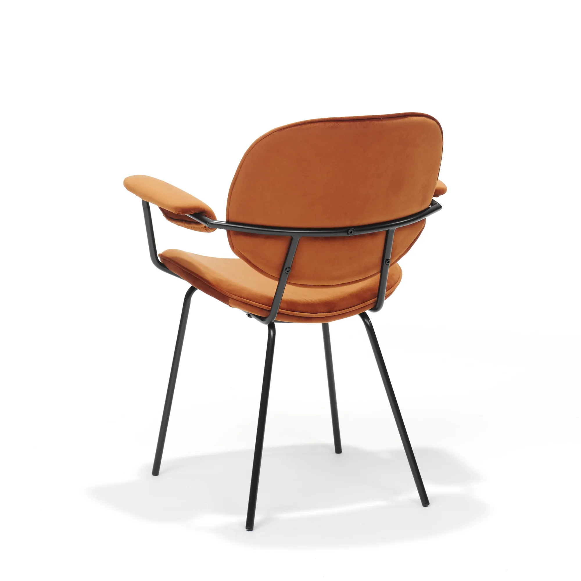 Eetkamerstoelen^Huisenthuis Armstoel Emma – Set van 2 Oranje