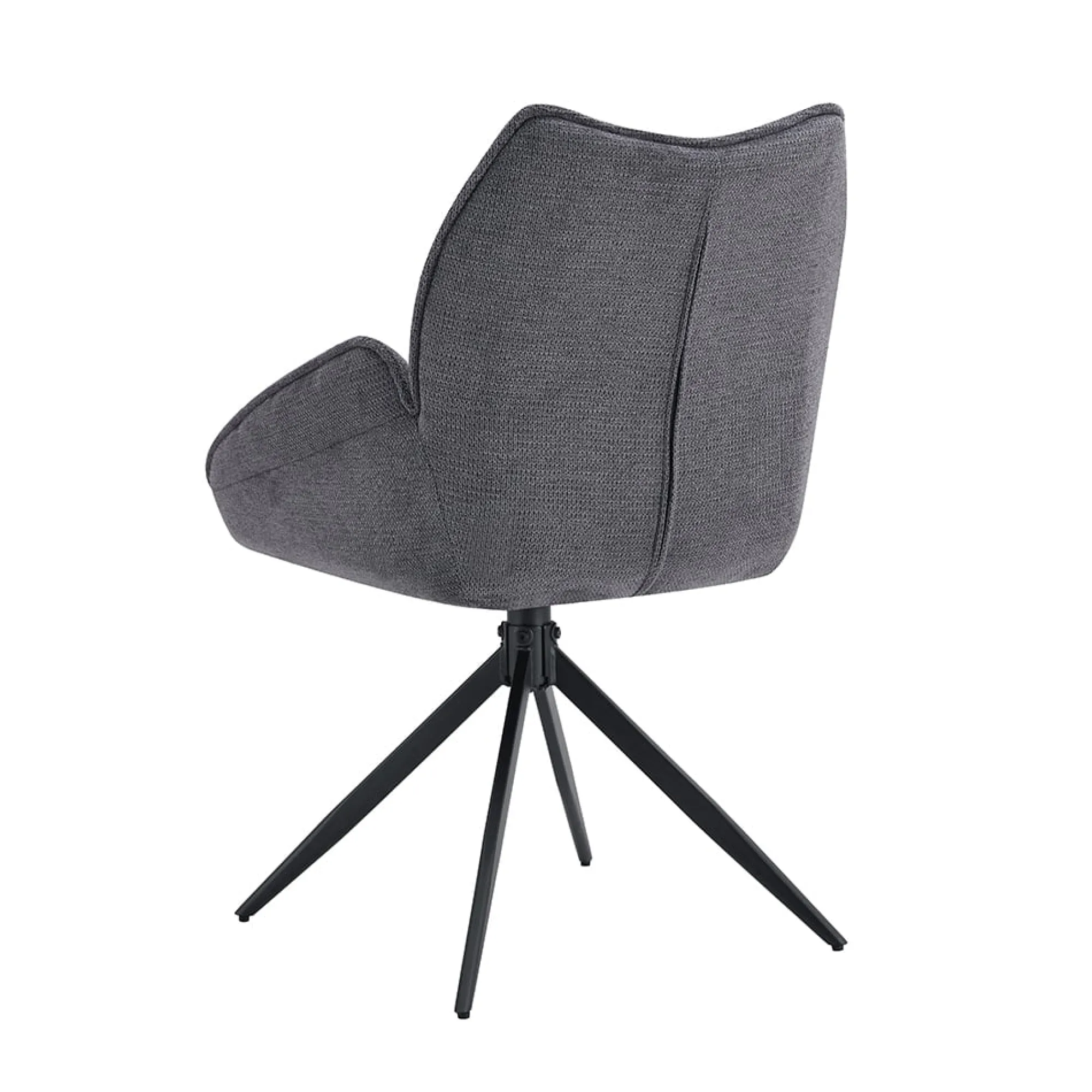 Eetkamerstoelen^Huisenthuis Armstoel Famke Donkergrijs – Set van 2