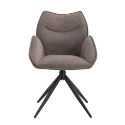 Eetkamerstoelen^Huisenthuis Armstoel Famke Peper – Set van 2
