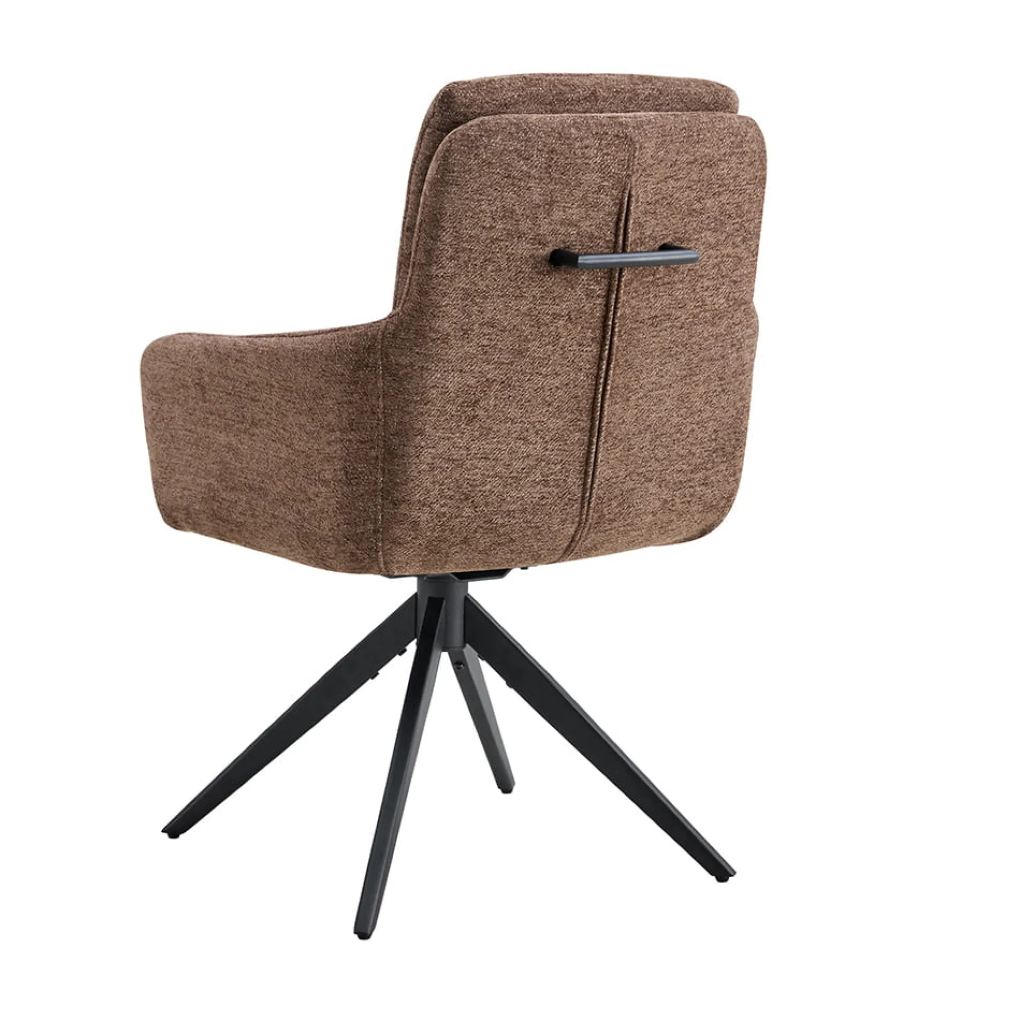 Eetkamerstoelen^Huisenthuis Armstoel Irma Bruin – Set van 2