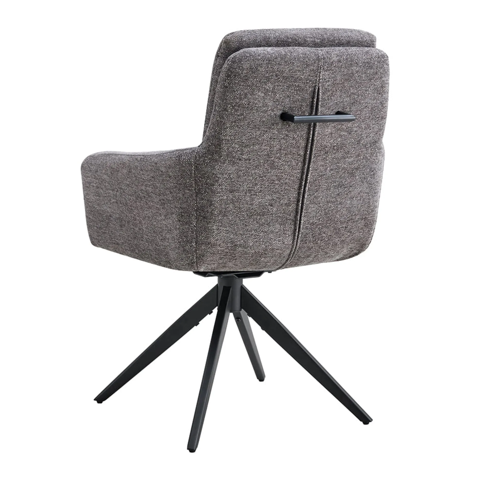 Eetkamerstoelen^Huisenthuis Armstoel Irma Donkergrijs – Set van 2