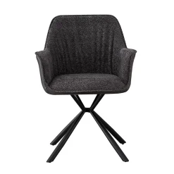 Eetkamerstoelen^Huisenthuis Armstoel Jan Bouclé – Set van 2 Lichtgrijs