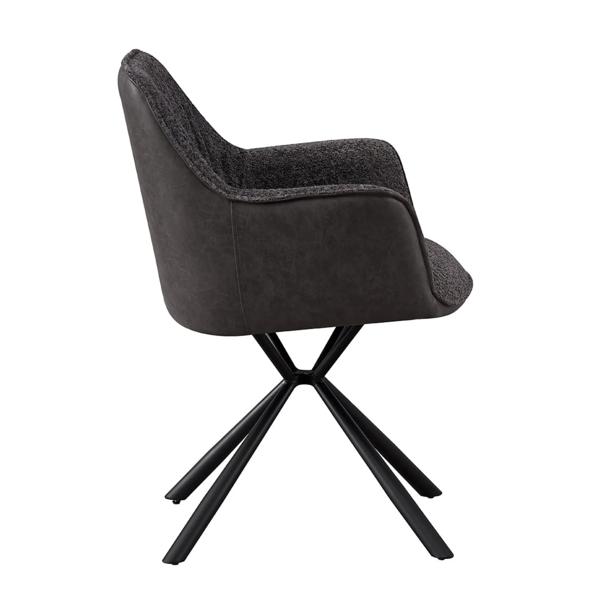 Eetkamerstoelen^Huisenthuis Armstoel Jan Bouclé – Set van 2 Lichtgrijs