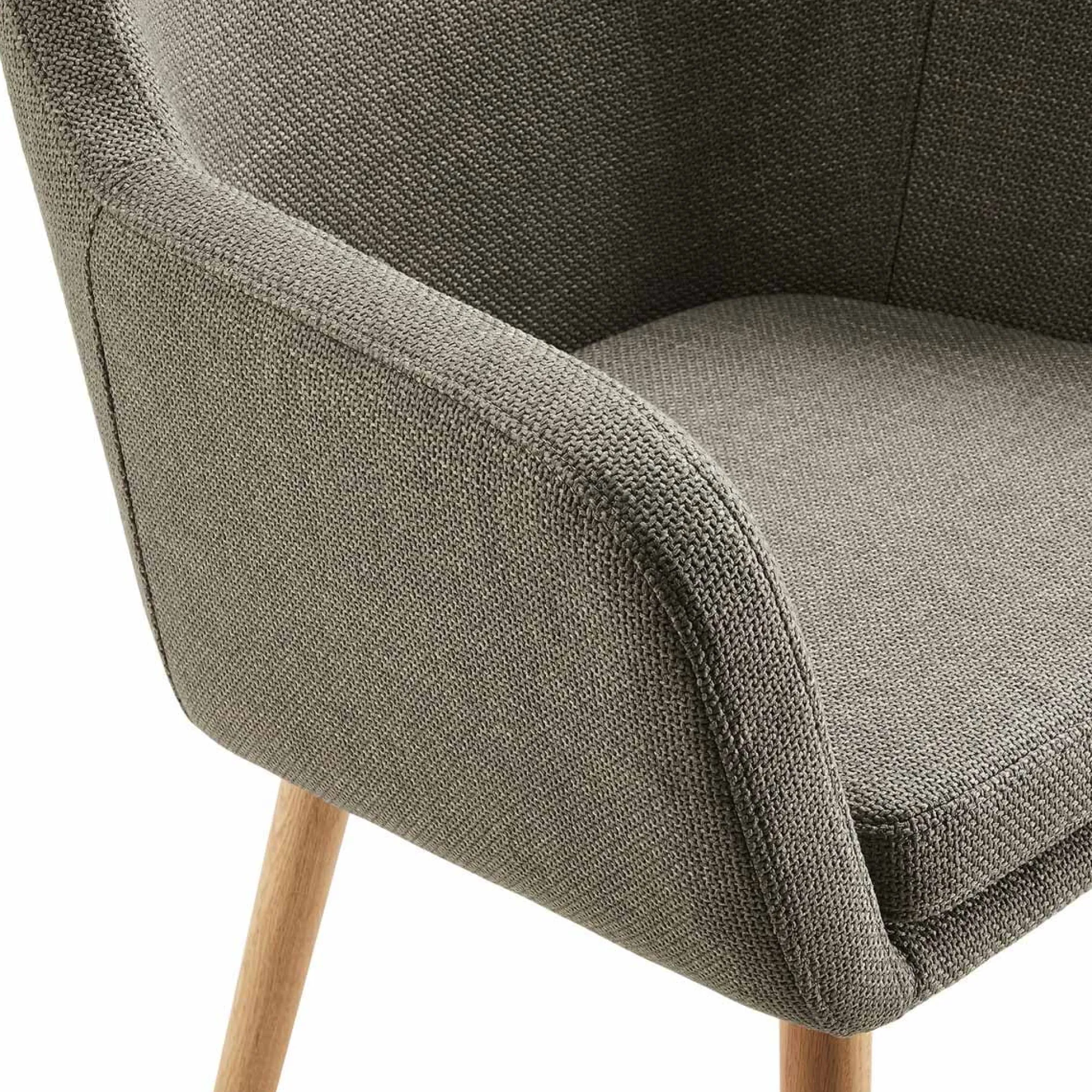 Eetkamerstoelen^Huisenthuis Armstoel Jonne Bruin