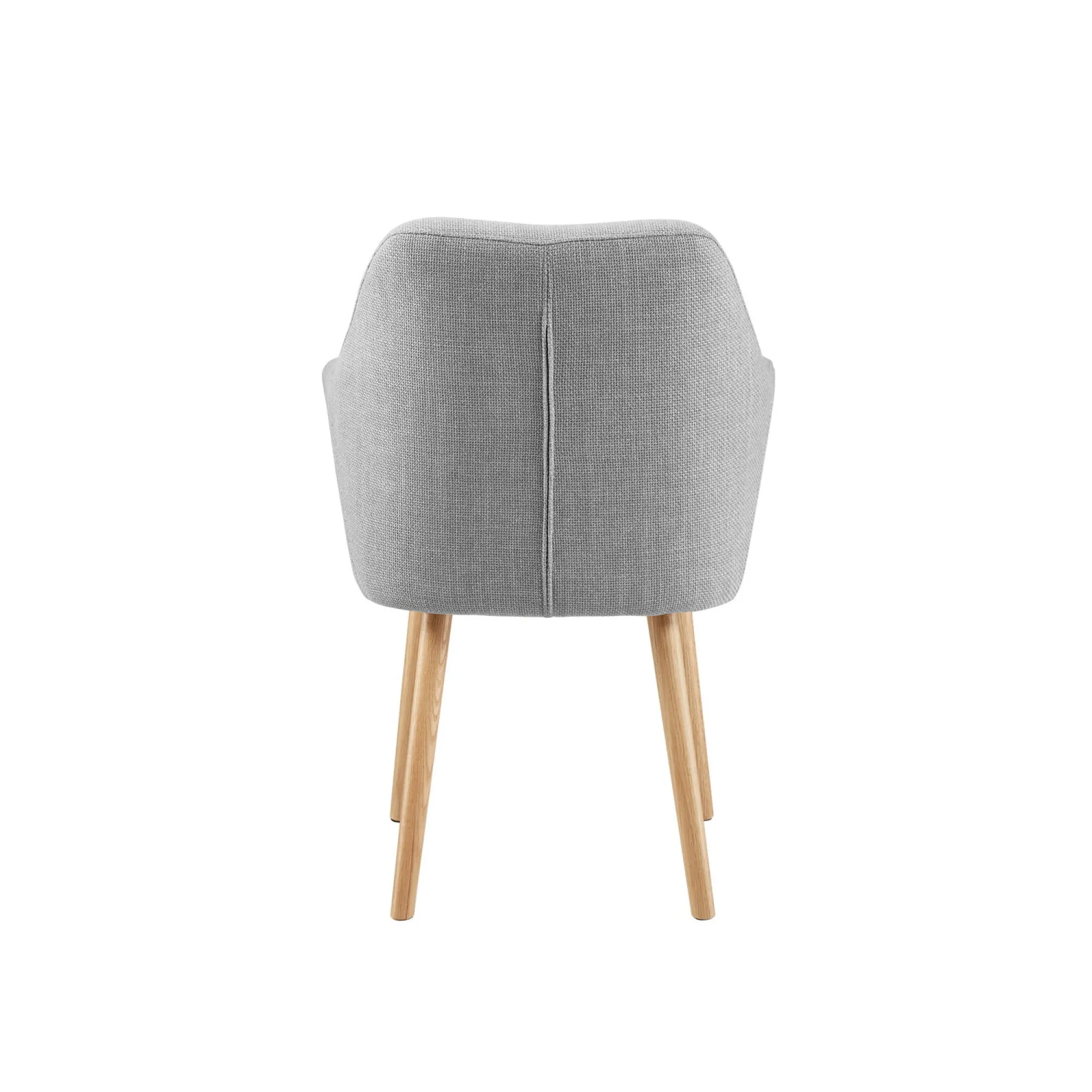 Eetkamerstoelen^Huisenthuis Armstoel Jonne Lichtgrijs
