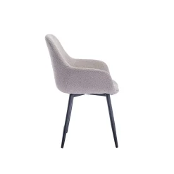 Eetkamerstoelen^Huisenthuis Armstoel Kate Bouclé – Set van 2 Taupe