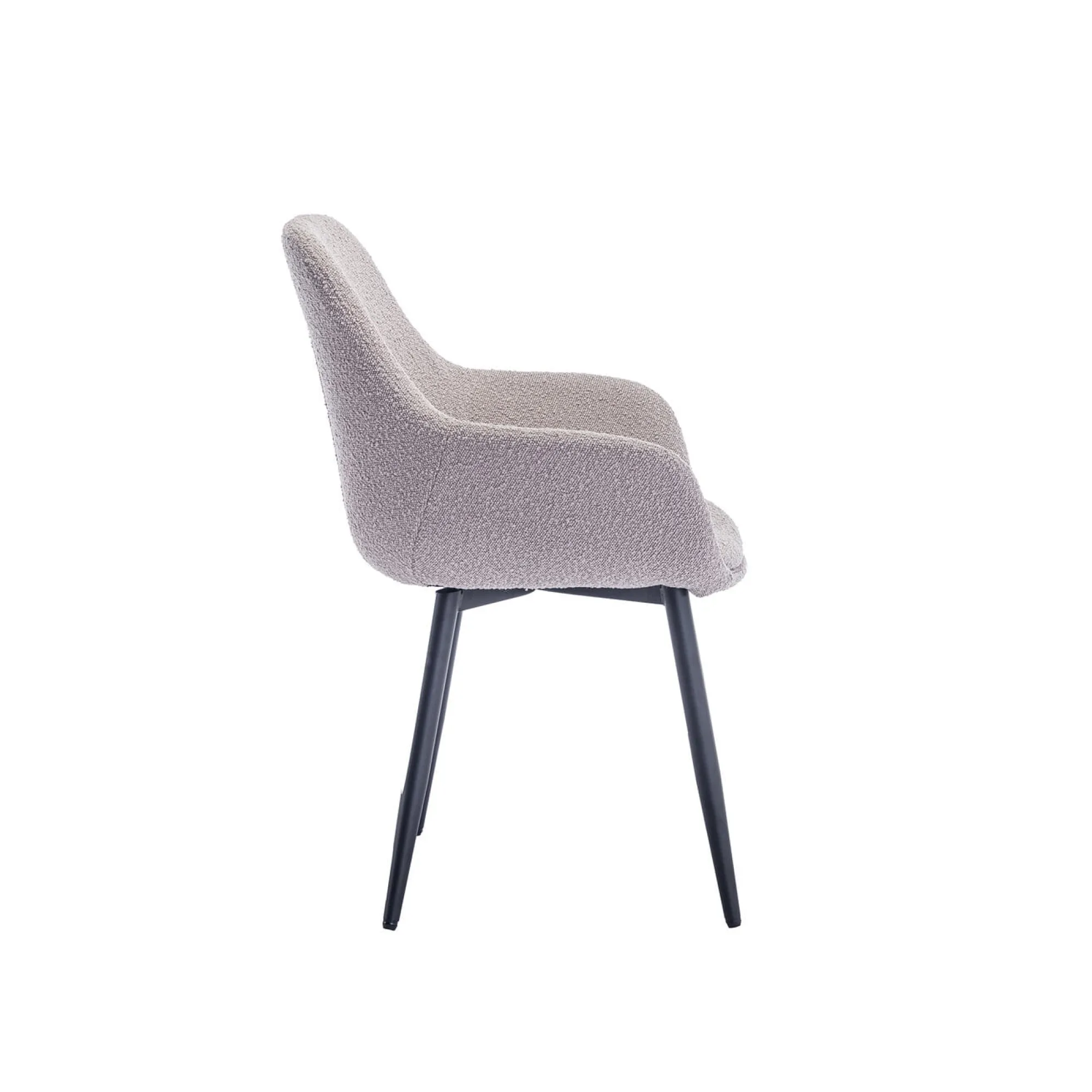 Eetkamerstoelen^Huisenthuis Armstoel Kate Bouclé – Set van 2 Taupe