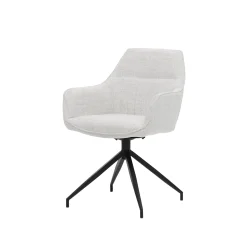 Eetkamerstoelen^Huisenthuis Armstoel Katie Ivoor – Set van 2