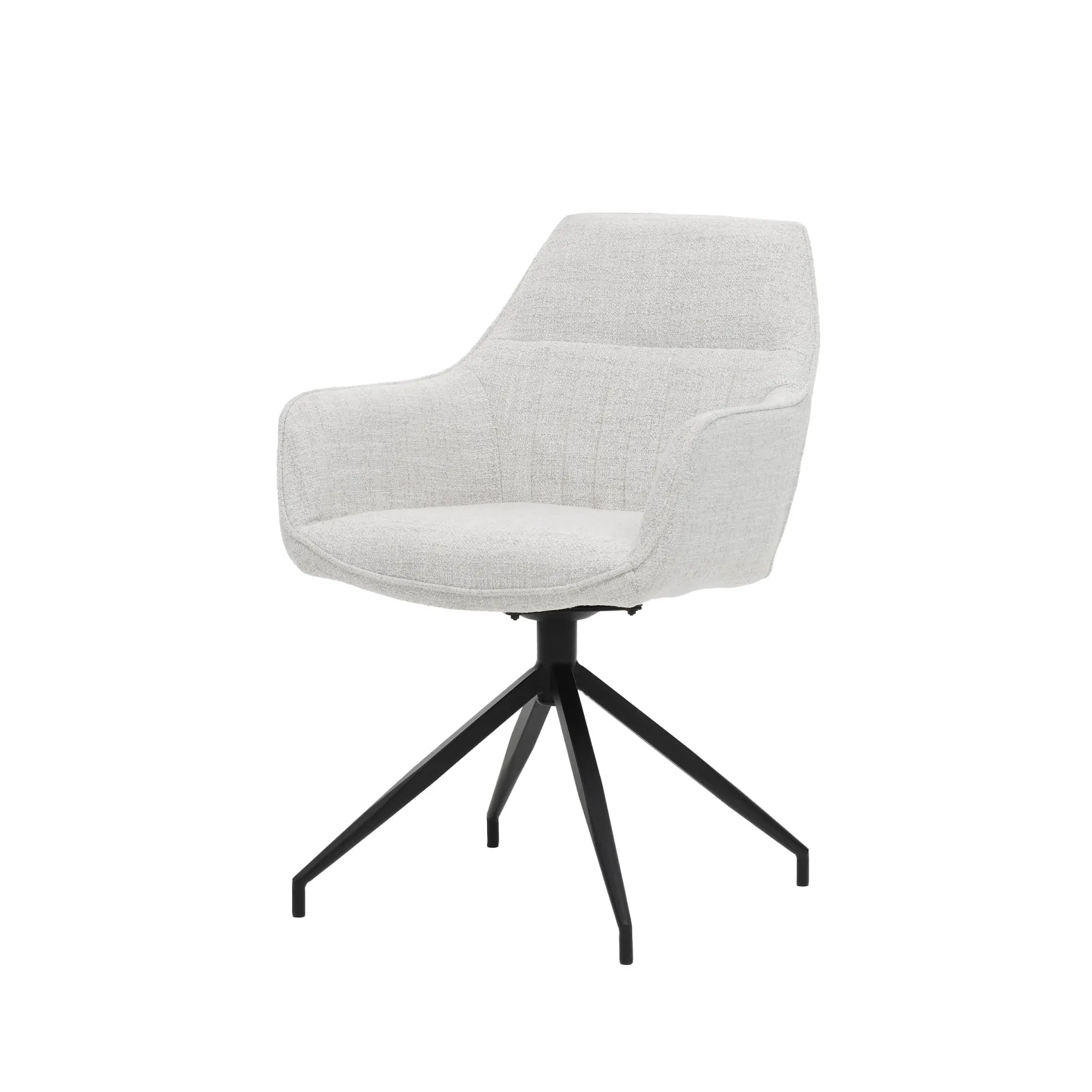 Eetkamerstoelen^Huisenthuis Armstoel Katie Ivoor – Set van 2