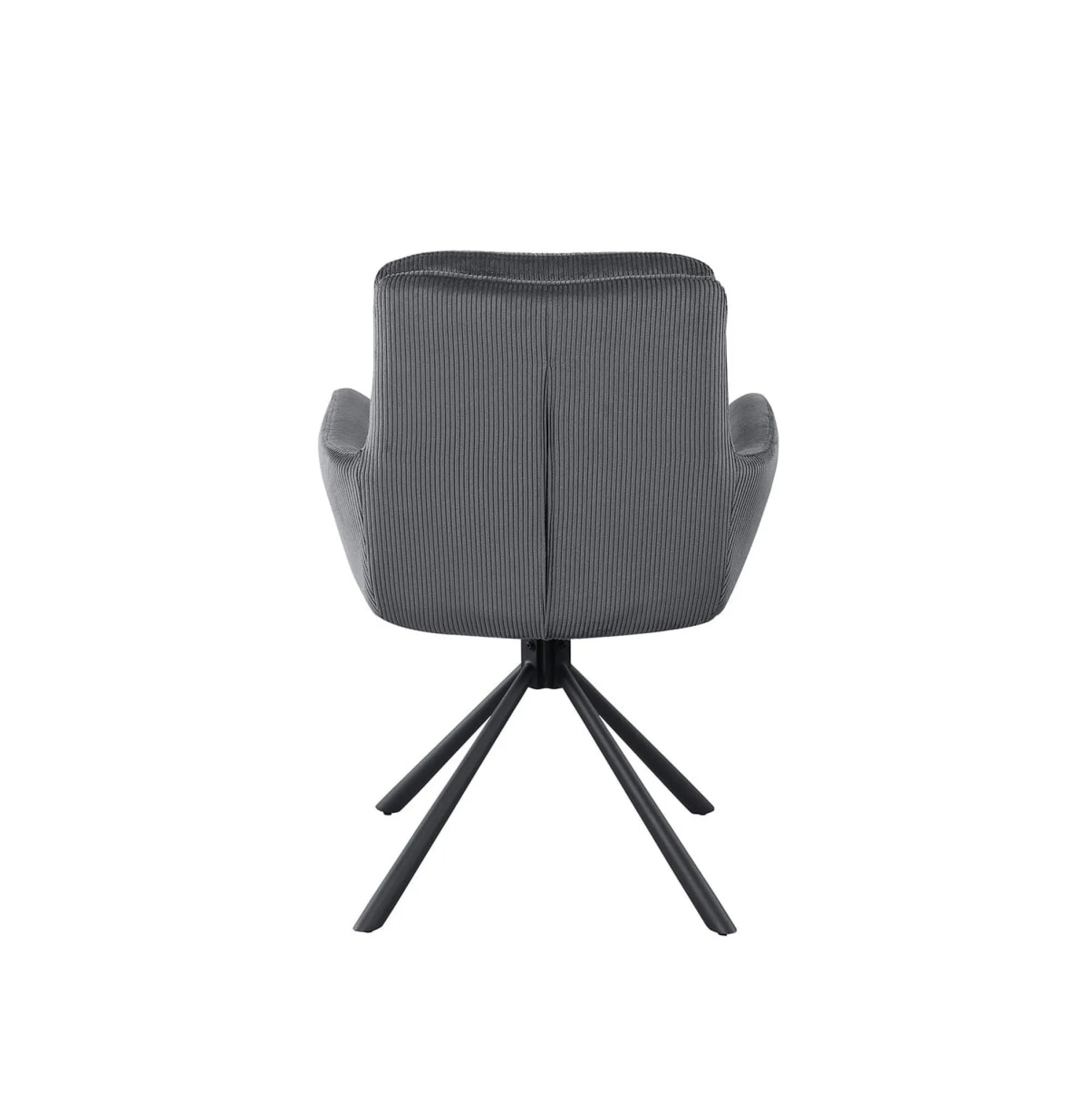 Eetkamerstoelen^Huisenthuis Armstoel Liora Donkergrijs