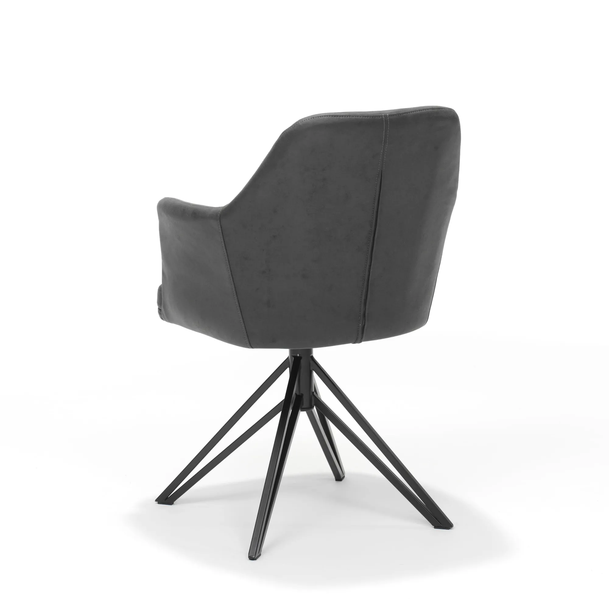 Eetkamerstoelen^Huisenthuis Armstoel Melvin – Set van 2 Antraciet