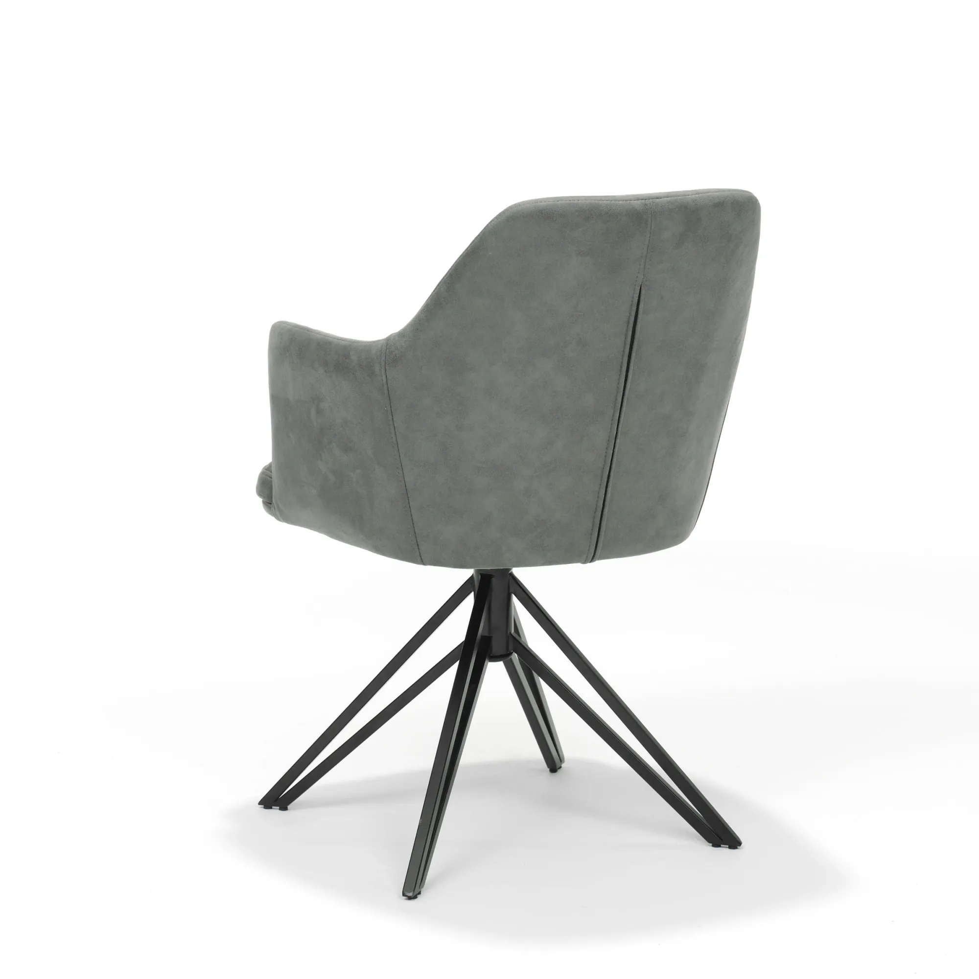 Eetkamerstoelen^Huisenthuis Armstoel Melvin – Set van 2 Groen
