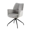 Eetkamerstoelen^Huisenthuis Armstoel Nestor Grijs – Set van 2
