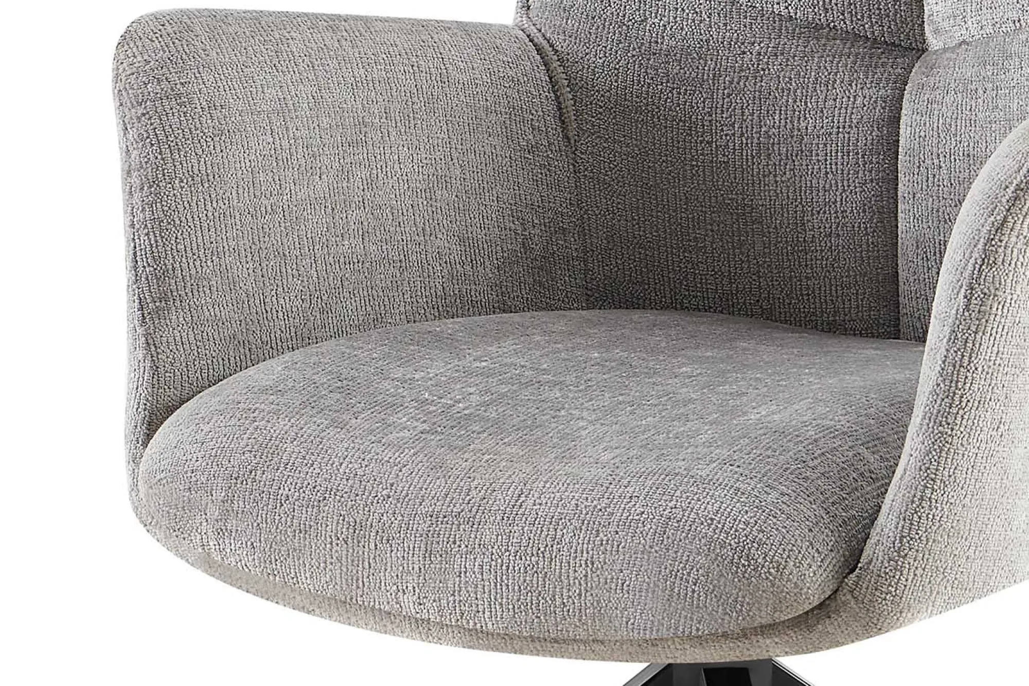 Eetkamerstoelen^Huisenthuis Armstoel Nestor Grijs – Set van 2