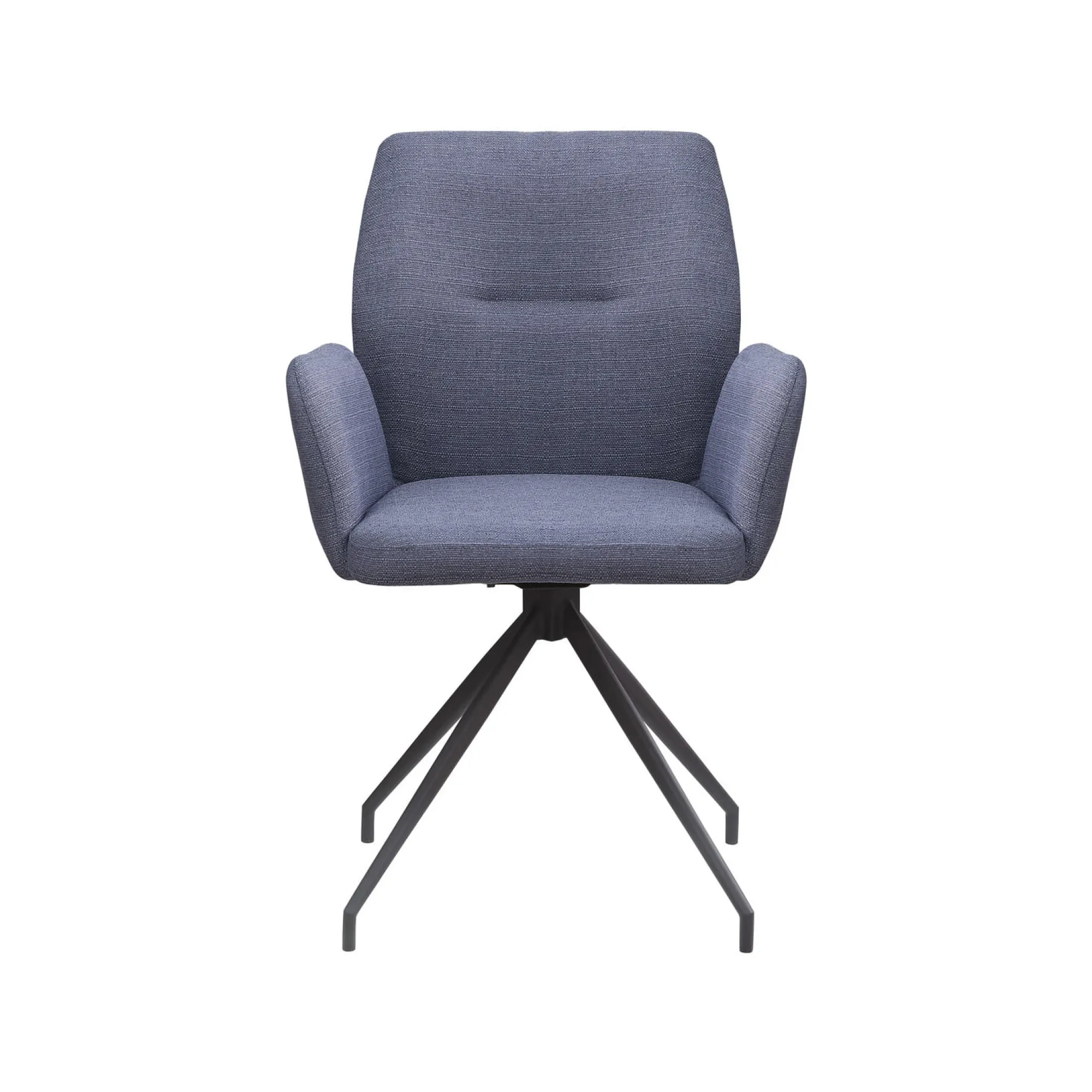 Eetkamerstoelen^Huisenthuis Armstoel Sonja Stof Donkergrijs