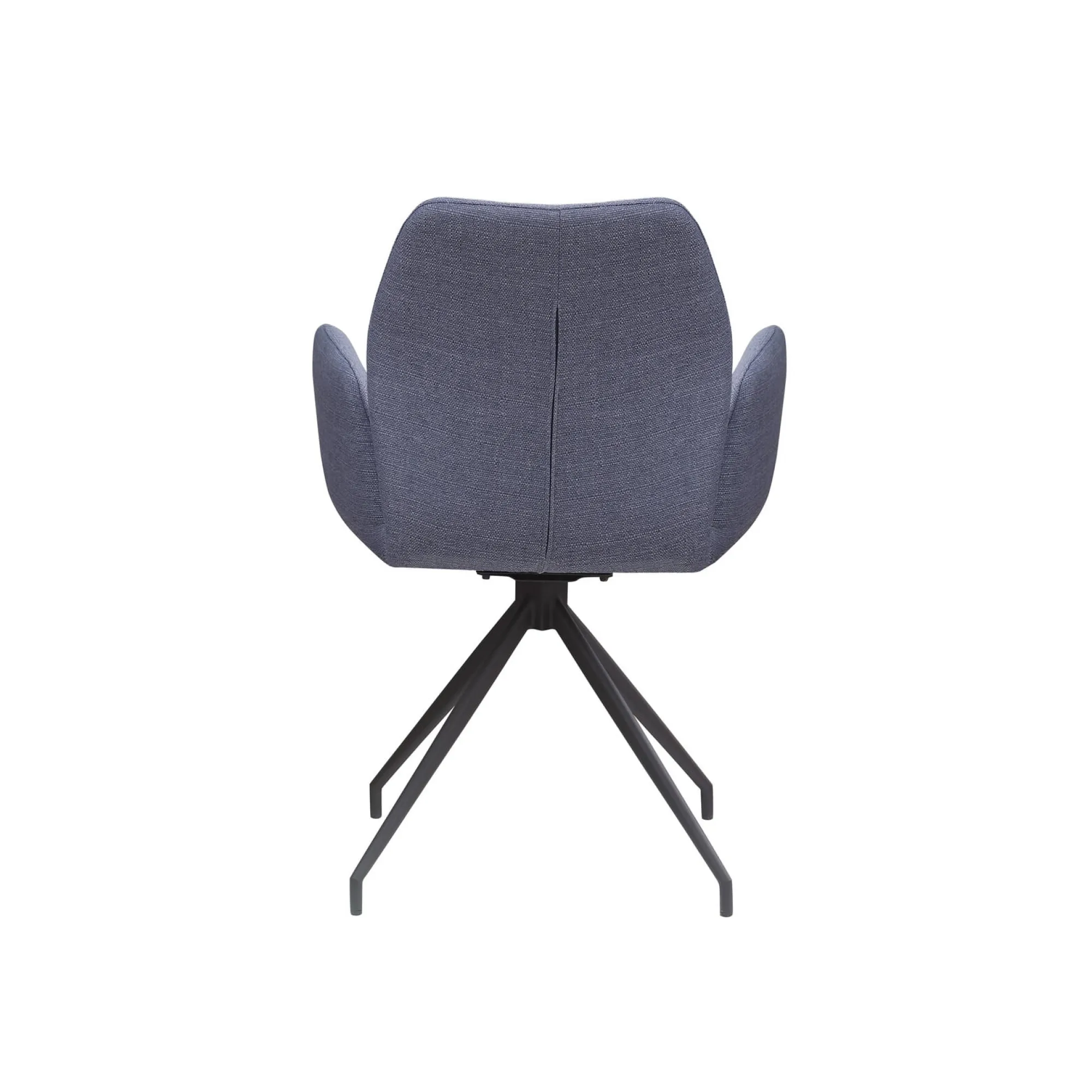 Eetkamerstoelen^Huisenthuis Armstoel Sonja Stof Donkergrijs