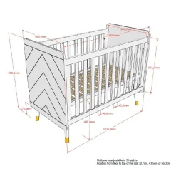 Babyledikanten^Huisenthuis Babybed Eline Wit