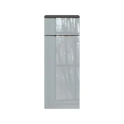Badkamerkasten^Huisenthuis Badkamer Kolomkast Philip Grafiet-Zilver 93 cm