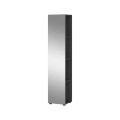 Badkamerkasten^Huisenthuis Badkamer Kolomkast Philip Grafiet-Zilver 144 cm