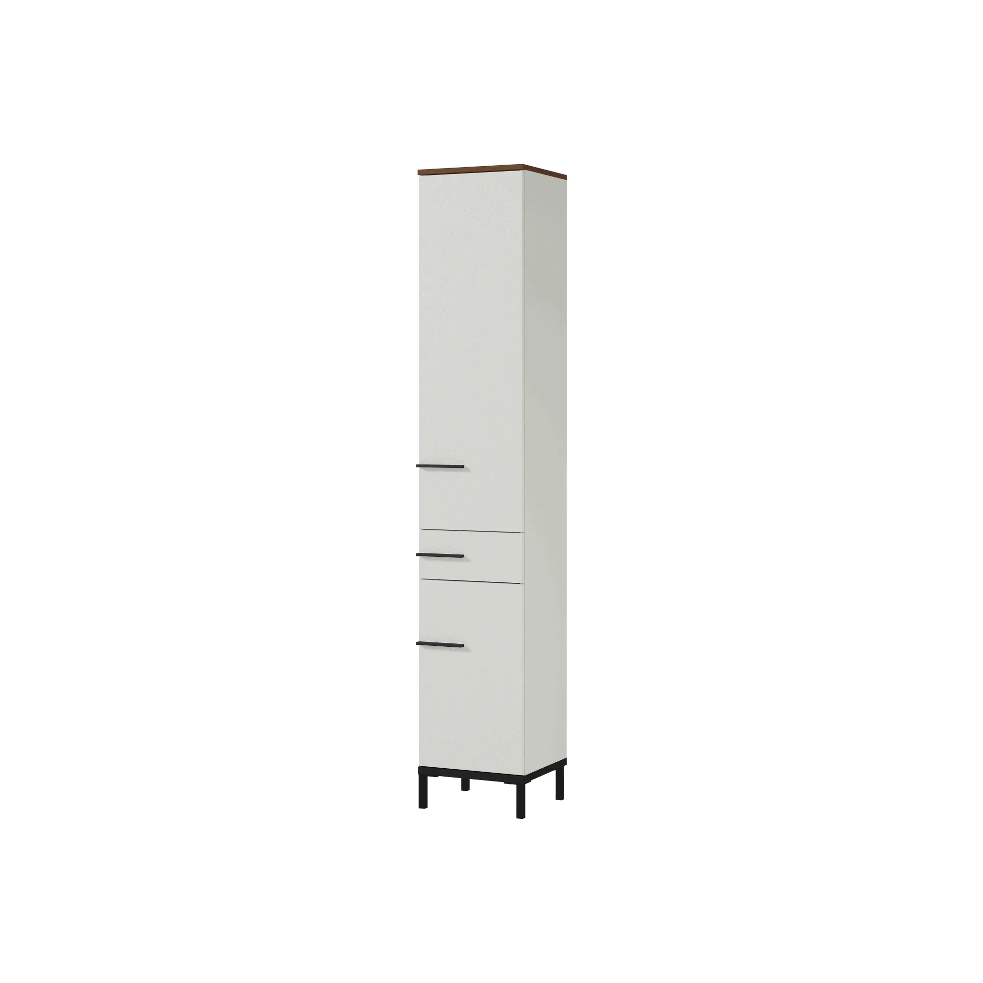 Badkamerkasten^Huisenthuis Badkamer kolomkast Serpa 190 cm Kasjmier Walnoot