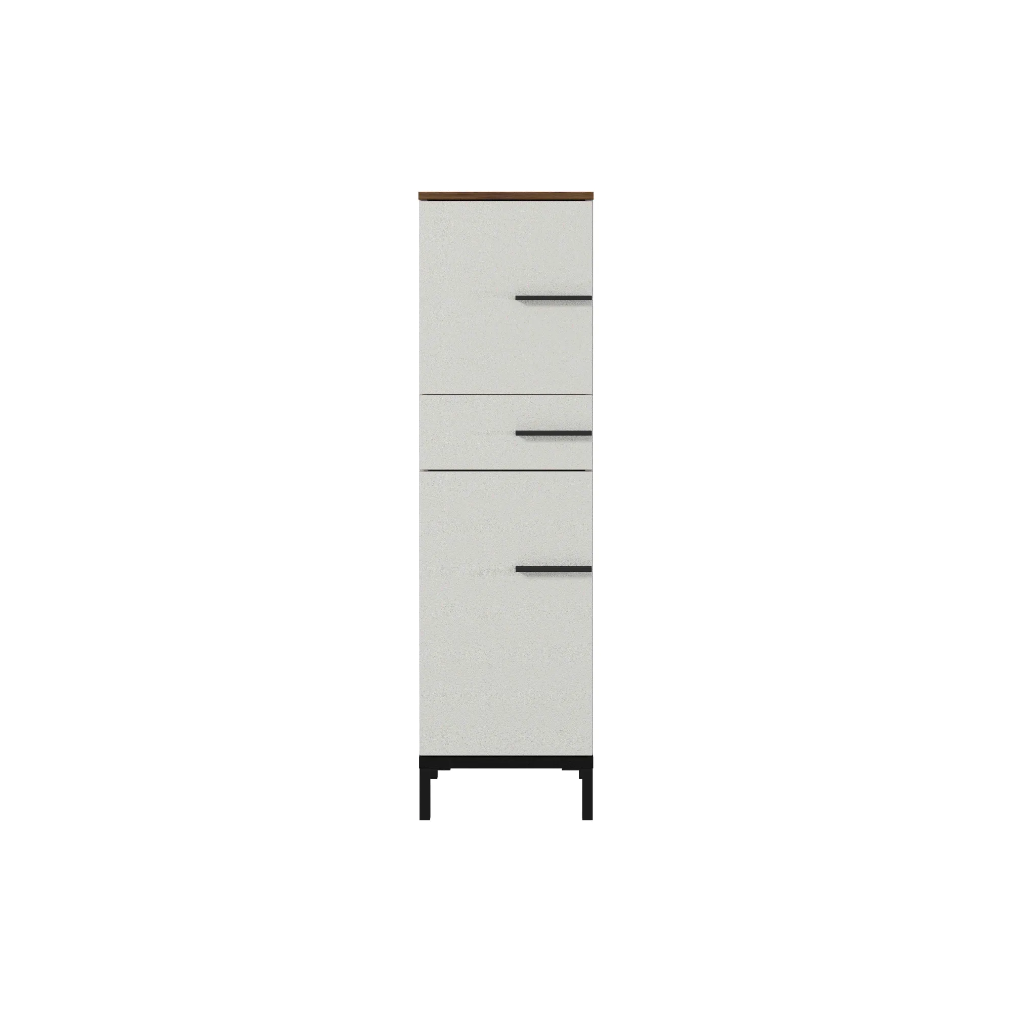 Badkamerkasten^Huisenthuis Badkamer kolomkast Serpa 123 cm Kasjmier Walnoot