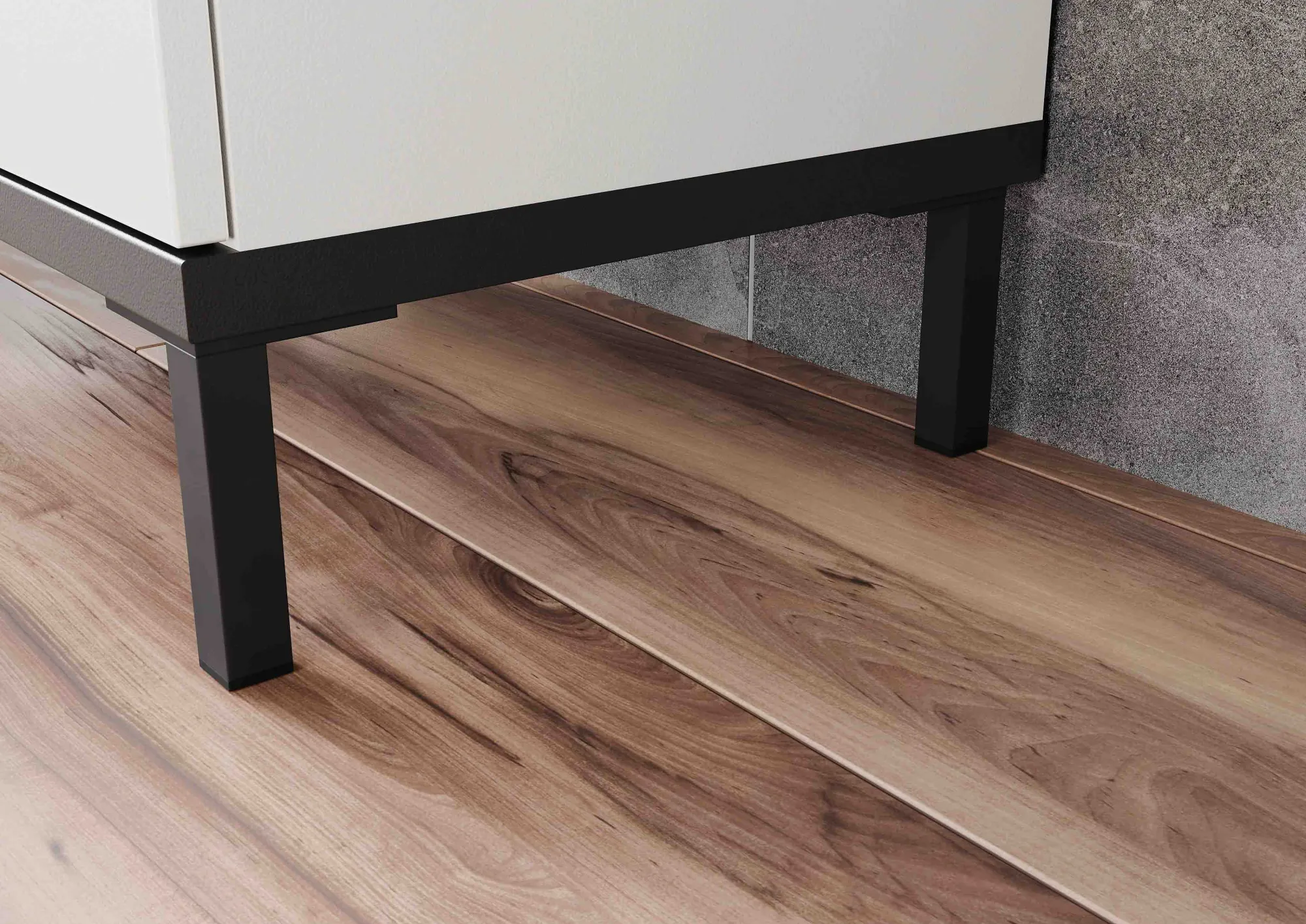 Badkamerkasten^Huisenthuis Badkamer kolomkast Serpa 123 cm Kasjmier Walnoot
