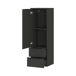 Badkamerkasten^Huisenthuis Badkamer Kolomkast Waldorf Grafiet 111 cm